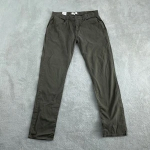 Ben Sherman Mens Olive Chino Pants W32 L32 Cotton & Spandex 0901 - Picture 1 of 10