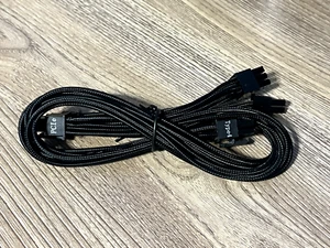 Genuine Corsair Type 3 & Type 4 Dual 8-Pin PCIe Individually Sleeved Power Cable - Picture 1 of 4