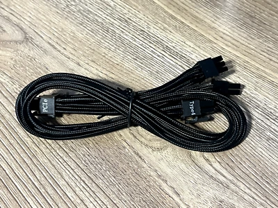 Genuine Corsair Type 3 & Type 4 Dual 8-Pin PCIe Individually Sleeved Power Cable - Image 1 of 4