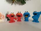 Sesame Street 2013-17 Lot of 4 Friends Figurines Cupcake Cake Toppers Birthday  
