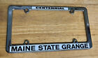 Maine State Grange Centennial Chrome Frame License Plate Holder
