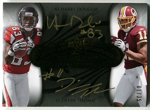 2008 Exquisite Legendary Signatures DEVIN THOMAS HARRY DOUGLAS Dual Auto RC 1/35 - Picture 1 of 1