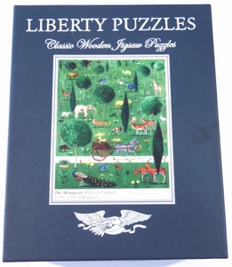 The Menagerie Liberty Puzzle Classic Holzpuzzle 642 Teile Holztiere - Bild 1 von 14
