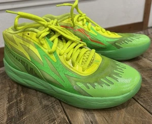 Men's PUMA LaMelo Ball MB2 Nickelodeon Slime Shoes Size 11 In Used Condition - Picture 1 of 7