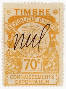 (I.B) Haiti Revenue : Customs Duty 70c (External) - Picture 1 of 1