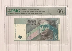 Slovakia 200 Korun 2006 P-45 UNC PMG 66 - Picture 1 of 2