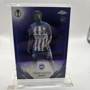 Carlos Baleba 2023-24 Topps Chrome UEFA #113 Violet Speckle Refractor #/299 - Picture 1 of 5