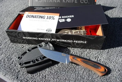 **NUEVO CUCHILLO MONTANA COMPANY MKC ROCKER NARANJA Y NEGRO VIERNES ESPECIAL Foto 1 de 4