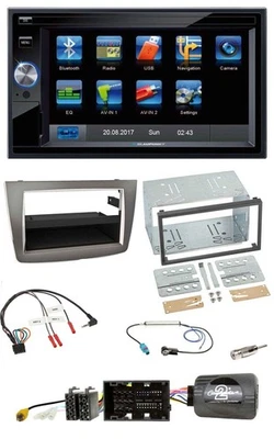 Blaupunkt 2DIN Bluetooth TMC USB Lenkrad SD Navigation für Alfa Romeo Mito 2014- - Bild 1 von 4