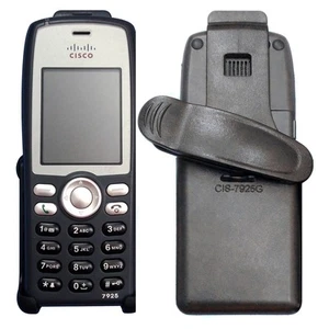 Ewirelessgear Étui à Clip de Ceinture pour Téléphone IP Cisco 7925G 7925G-EX, Noir - Photo 1 sur 4