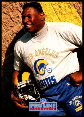 1991 Jackie Slater Pro Line Portraits Football #101 Los Angeles Rams - Image 1 of 2