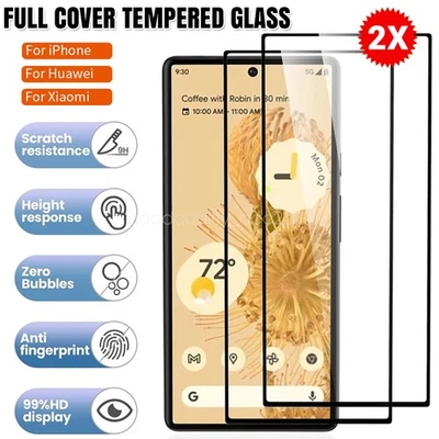 2x Protector Pantalla Cristal Templado Premium para iPhone Huawei Xiaomi Foto 1 de 4