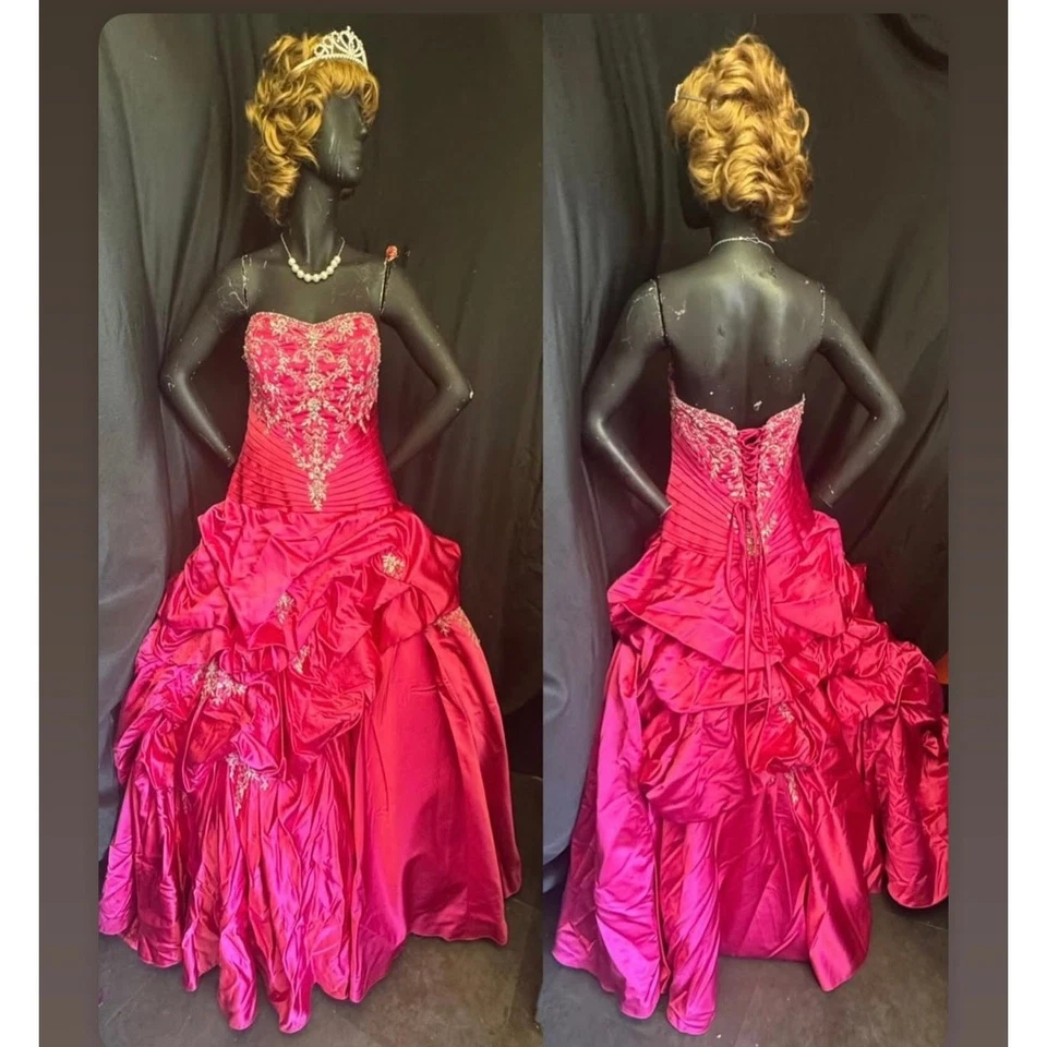 Mario Bros Princess Costume - Handmade One-of-a-Kind - Womans Large - Photo 1/1