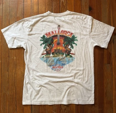 Mallorca T-Shirt Hard Rock Cafe weiß Baumwolle - Bild 1 von 4