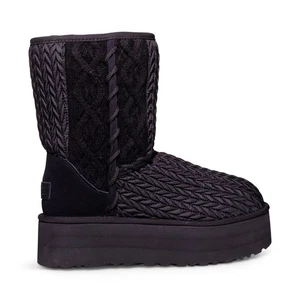 STIVALI NERI UGG CLASSIC SHORT VILLA MAGLIA $200 - DONNA Taglia 6 - Foto 1 di 11