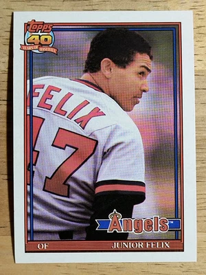 1991 Topps Traded #40T Junior Felix - Image 1 of 2
