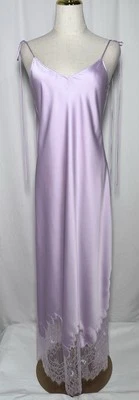 Maxi Vestido Gianni Bini Vestido sin Mangas Chemise Camisón Lencería 8 Prendas para Dormir Lavanda Foto 1 de 4