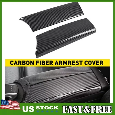 Cubierta de reposabrazos central de fibra de carbono ABS para Mercedes Benz Clase C GLC W205 X253 Foto 1 de 4