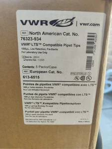 VWR LTS Pipet tips 1000ul low retention sterile case 40 racks 76323-934 - Picture 1 of 3
