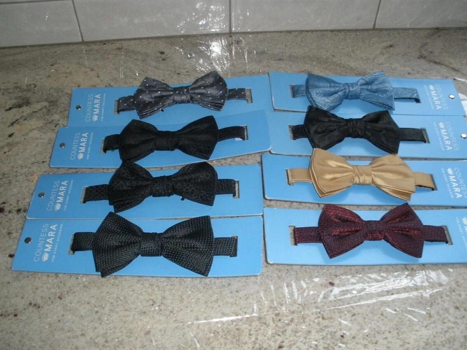 Countess Mara 新男式蝴蝶结领带各种颜色(可选) — 第 1/1 张图片