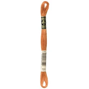 DMC 6-Strand Embroidery Cotton 8.7yd-Medium Orange Spice - 12 Pack - Picture 1 of 1