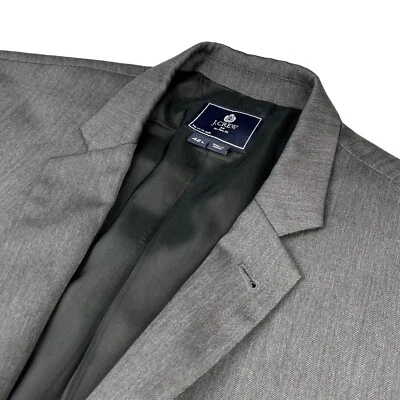 J.Crew Men’s 100% Wool 2-Button Blazer/Jacket Gray Herringbone • 42L - Image 1 of 4