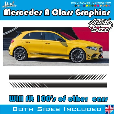 Mercedes A CLass Sport Stripes Decals Stickers Graphics AMG A45 007 - Image 1 of 4