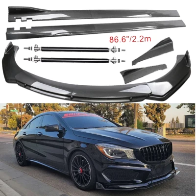 Carbon Fiber Front Bumper Lip Spoiler Splitters Body Kit For Mercedes-Benz CL Foto 1 de 4