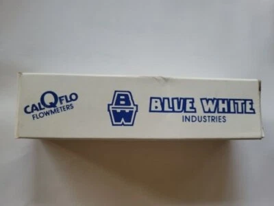 Calqflo Blue White Flowmeter CF-440 Series  CF-44500L-8 Polysulfone NEW - Image 1 of 3