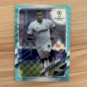 2020-21 Topps Chrome UEFA Champions League Aqua Wave Alassane Plea /199 - Picture 1 of 2