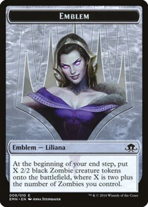 MTG Liliana, the Last Hope Emblem ** Eldritch Moon Tokens ** English (NM) - Picture 1 of 2