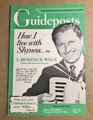 Guideposts Magazine 1950s (February 1957, Vintage) Lawrence Welk, VG! - Image 1 of 4