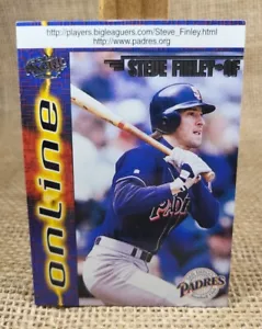 1998 Pacific Online Steve Finley Baseball Card #634 San Diego Padres FREE S&H - Picture 1 of 2