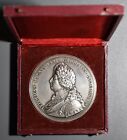 LOUIS XIV 1687 Château de Versailles Molart SILVER MEDAL 72mm 162.2g w/Box A1761