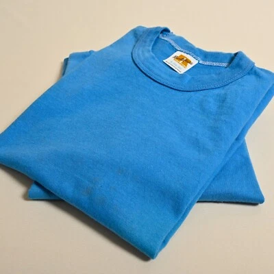 Camisetas básicas vintage Russell azul atlético tamanho P - Lote de 2 - 4217 - Imagem 1 de 4