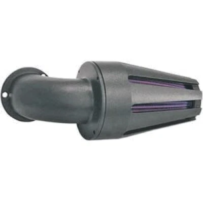 Limpiador de aire D&M personalizado PF-6100-SPB-WR arrugas negro flujo de energía ranura recta Foto 1 de 4