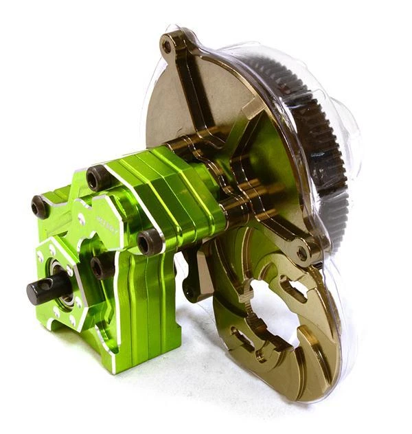 Billet Machined Main Gearbox w/ Metal Gears for Axial SCX-10 Honcho, Jeep, Dingo - Image 1 of 1