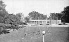 Greenfield IN Whitcomb Riley City Pool~Swing Set~Footbridge~Playground 1940s B&W