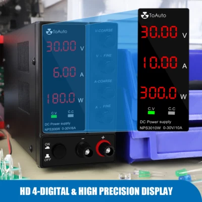 30V DC Netzgerät Labornetzgerät Labornetzteil Regelbares Schaltnetzte 10A/6A,DE - Bild 1 von 4