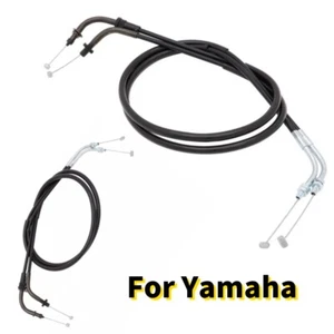 Black Motorcycle Throttle Cable Wire For Yamaha V-Star XVS400 XVS650 Custom - Picture 1 of 9