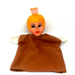 VINTAGE HAND PUPPET PRINCESS Character Toy Cloth Rubber Show Theatre Collectible - Picture 1 of 7