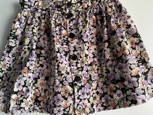 Floral Buttoned Up Patterned Skirt - Picture 1 of 4