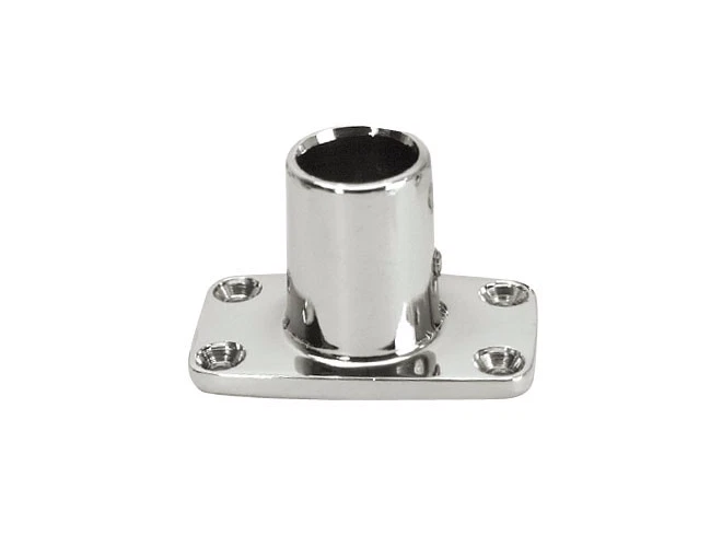 S-1466C Whitecap Boat Rail Zamac 90 Degree Rectangular Base 7/8" Tube - Image 1 of 1