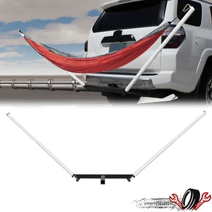 Soporte de hamaca de camping montado en vehículo para todos los receptores de 2 pulgadas enganche de remolque - Imagen 1 de 19