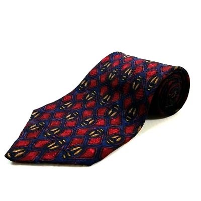 Ike Behar New York Luxury Tie Abstract Geometric Necktie 100% Silk Ships Fast! - Image 1 of 4