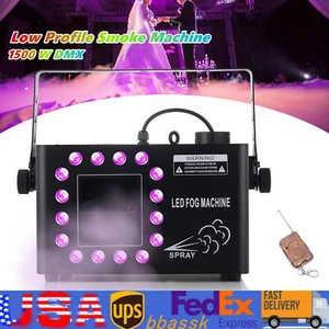 1500W Low Profile Hazer Haze Smoke Machine Theater DMX Stage DJ Effect Party - Picture 1 of 18