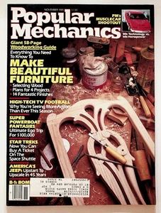 Popular Mechanics November 1985 Muscle Cars Jeep Space DIY Woodworking - Picture 1 of 2