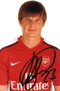 ARSENAL & RUSSIA: ANDREY ARSHAVIN SIGNED 6x4 PORTRAIT PHOTO+COA - Picture 1 of 1