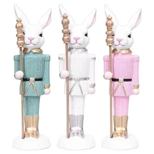 18CM Bunny Craft Ornaments Easter Bunny Figurines Easter Party - Picture 1 of 11