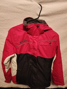 XMTN Girls Snow Sho Jacket Hooded Coat Polyester Color Block Pink Size 14 - Picture 1 of 9